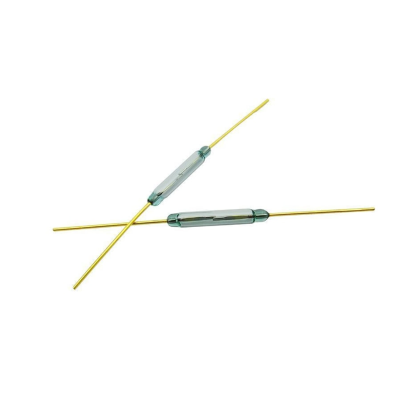 Reed Switch (2x14mm) Green Glass N.O (Magnetic