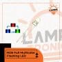 RGB Full Multi color Flashing LED 5MM (2pin)