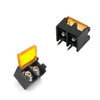 Barrier Terminal Block 2Pin With Cover