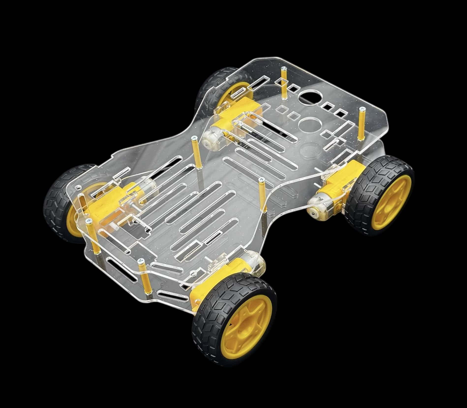 New Version Smart Car Robot 4WD With Wheel and Motor - Image 3