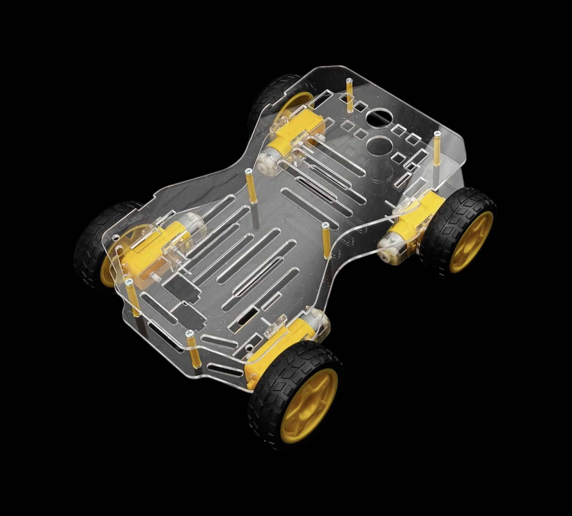 New Version Smart Car Robot 4WD With Wheel and Motor - Image 4