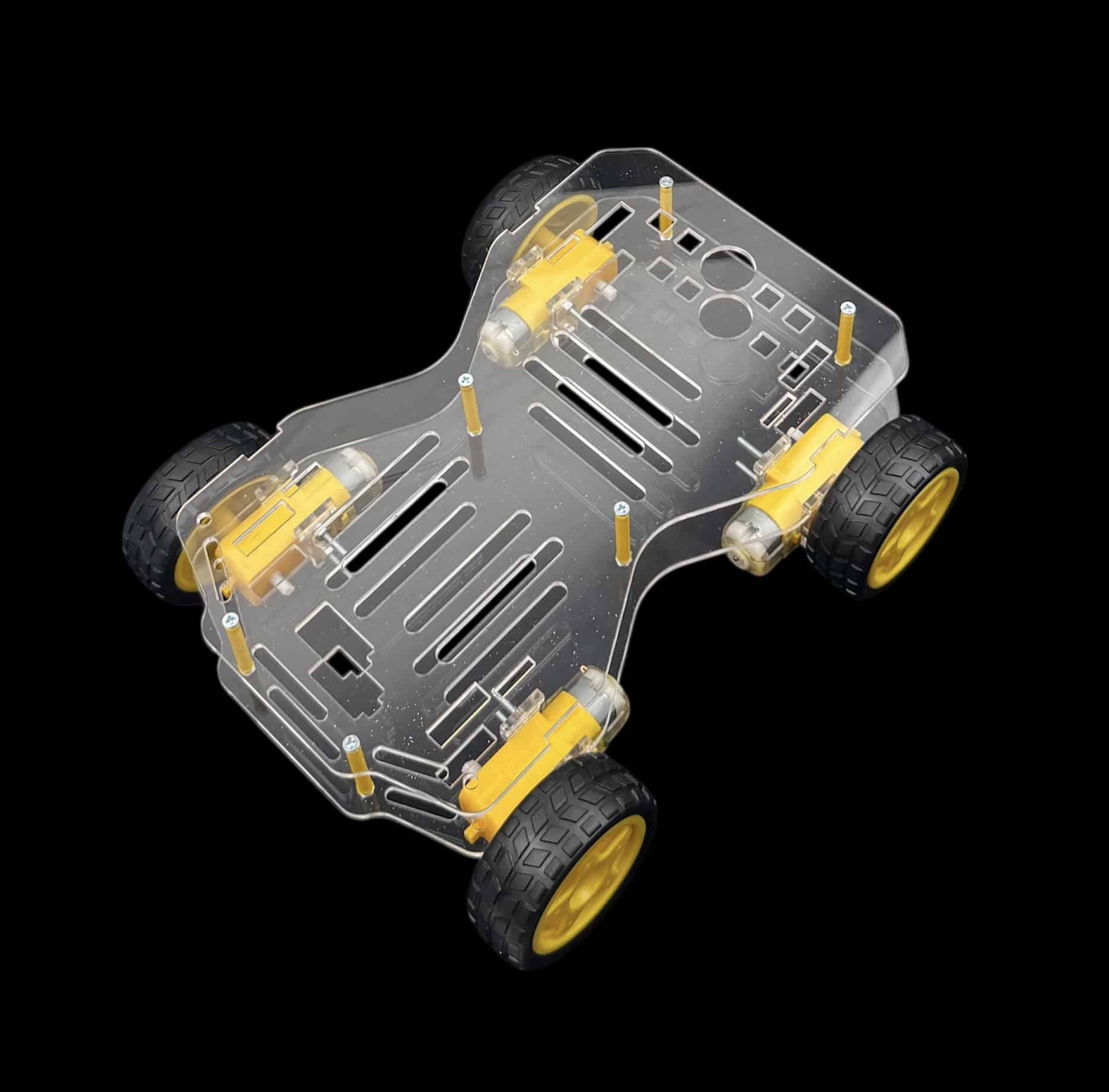 New Version Smart Car Robot 4WD With Wheel and Motor - Image 6