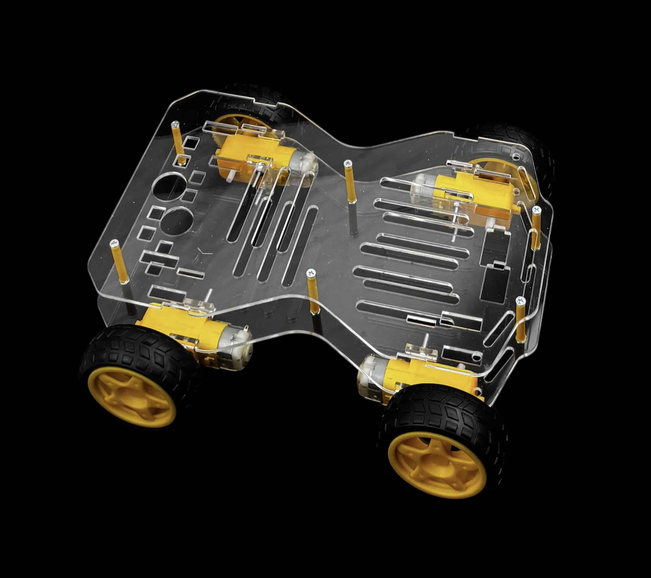 New Version Smart Car Robot 4WD With Wheel and Motor - Image 7