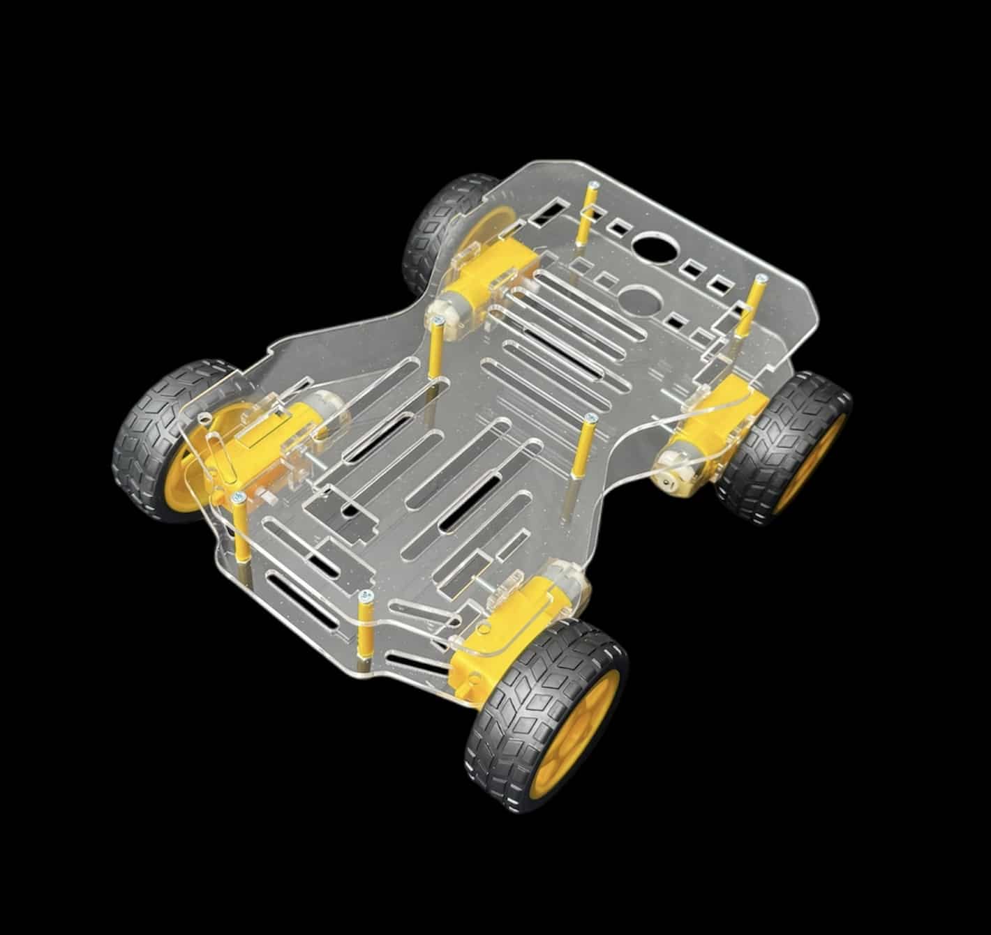 New Version Smart Car Robot 4WD With Wheel and Motor