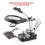 Magnifier Soldering Third Hand with 5 LED (TE-800)