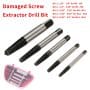 Screw Extractors Damaged Broken Screws Removal Tool for 3.2mm-10.5mm (5pcs/set)