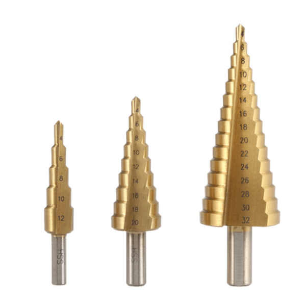 Hss Step Cone Taper Drill Titanium (3PCS)