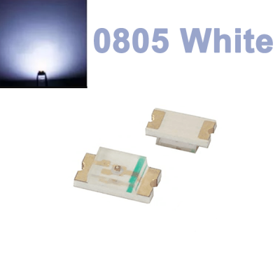 SMD LED 0805 White (10Pcs)