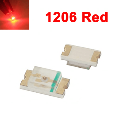 SMD LED 1206 Red (10Pcs)