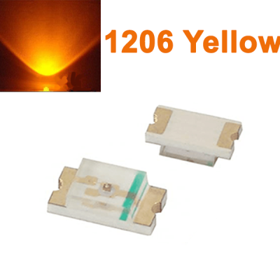 SMD LED 1206 Yellow (10Pcs)