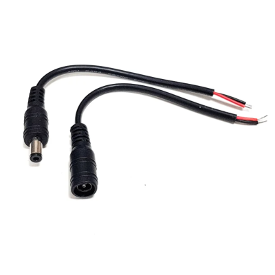 DC Jack Male-Female Pair Connector with