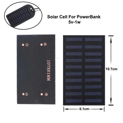 Mini Solar Panel For PowerBank (5V – 1Watt )