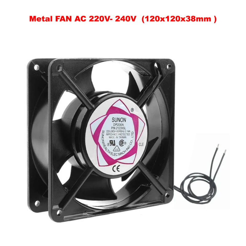 Metal FAN AC 220V- 240V  (120x120x38mm ) SNUON-DP200A