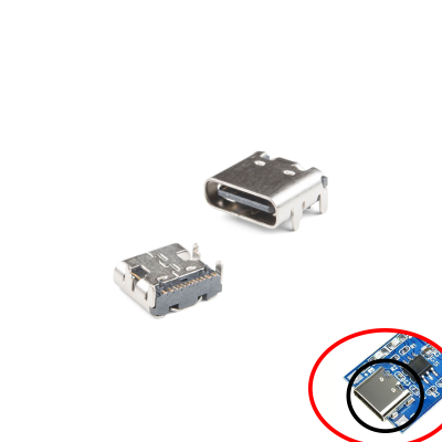USB Female Type C Connector (SMD)