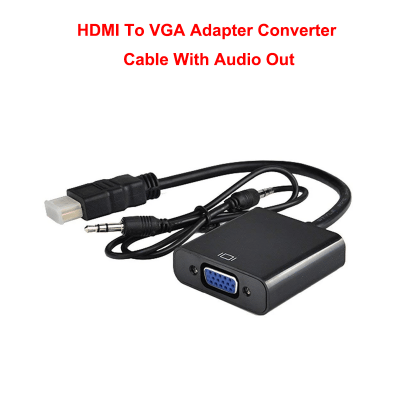 HDMI To VGA Adapter Converter Cable With Audio Out