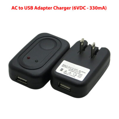 AC to USB Adapter Charger (6VDC – 330mA)