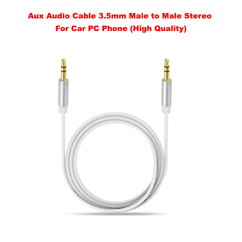 Aux Audio Cable 3.5mm Male to Male Stereo For Car PC Phone (High Quality)