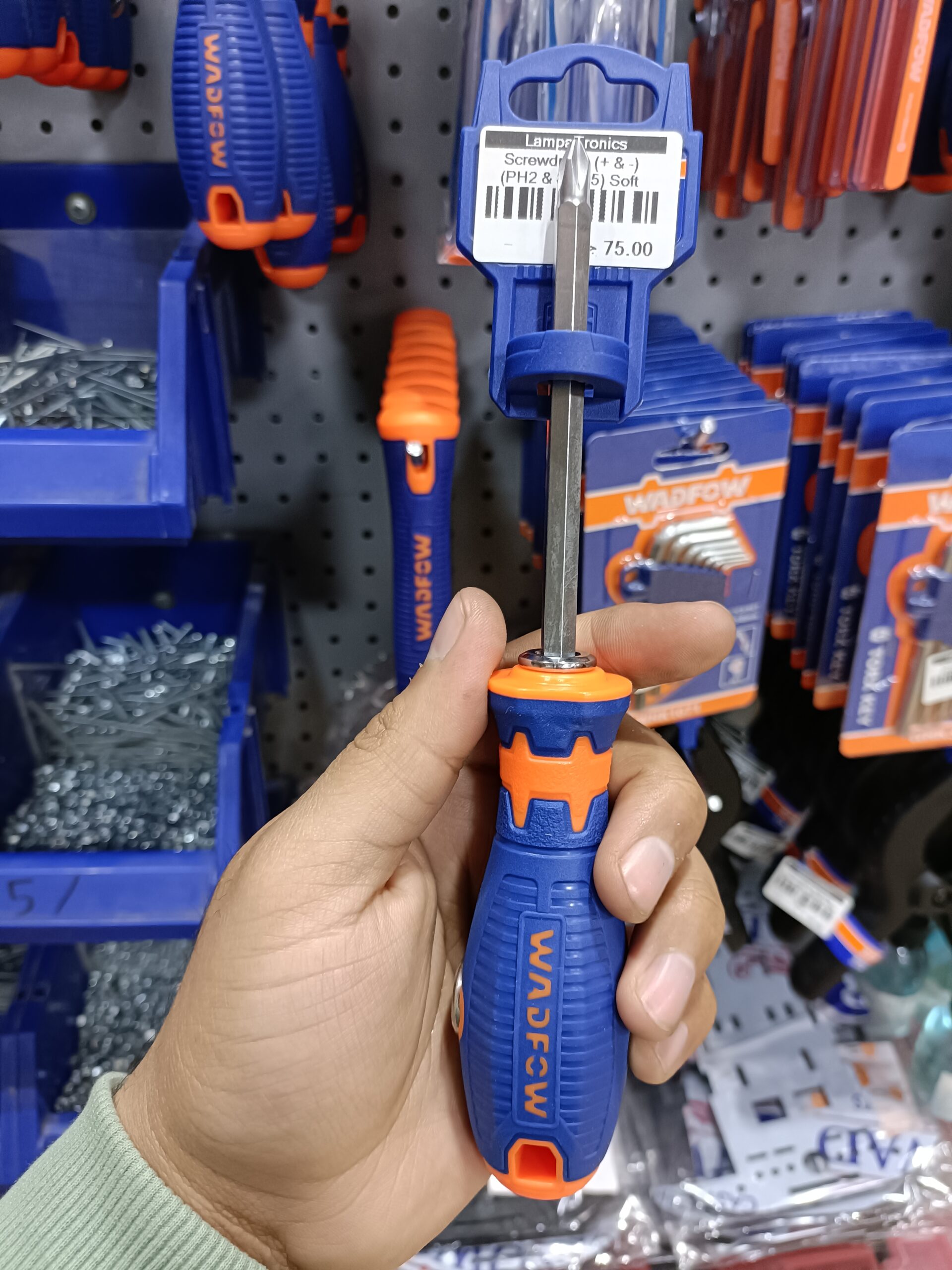 Screwdriver (+ & -) (PH2 & SL6.5) Soft Hand WADFOW - WSS45M3 - Image 3