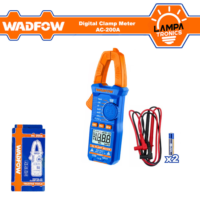 Digital Clamp Meter AC-200A Pocket Size WADFOW - WDM6501