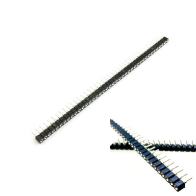 Round FeMale Pin Header Straight 1x40Pin (2.54mm) PH9 (Gold Plated)