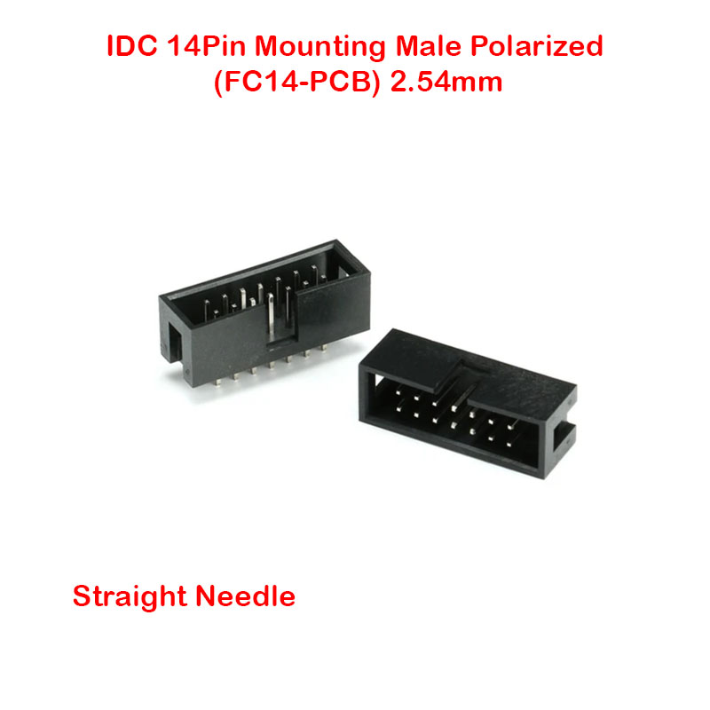 IDC 14Pin Mounting Male Polarized (FC14-PCB) 2.54mm
