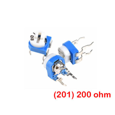 Top Adjust 200 Ohm Carbon Trimmer Potentiometer (RM065)