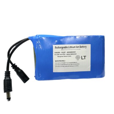 Rechargeable Lithium-ion Battery Pack (11.3V to 12V) 3000mAh With BMS 20A