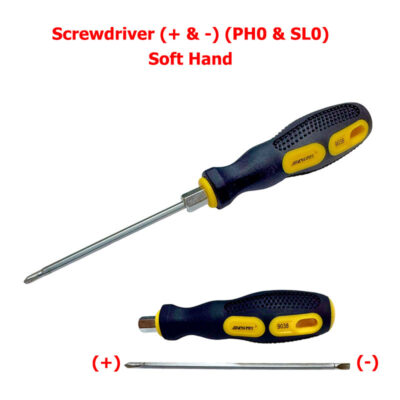 Screwdriver (+ & -) (PH0 & SL0) Soft Hand