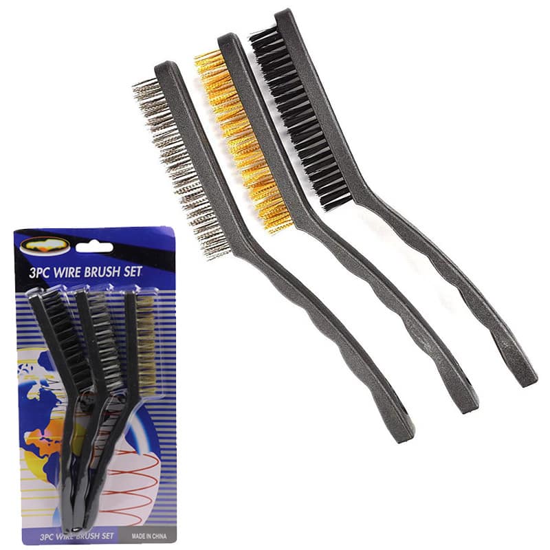 3PcsWire Brush Set Large (9inch)