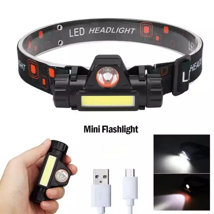 LED Head Lamp COB Rechargeable Waterproof with Built-in Battery - Image 9