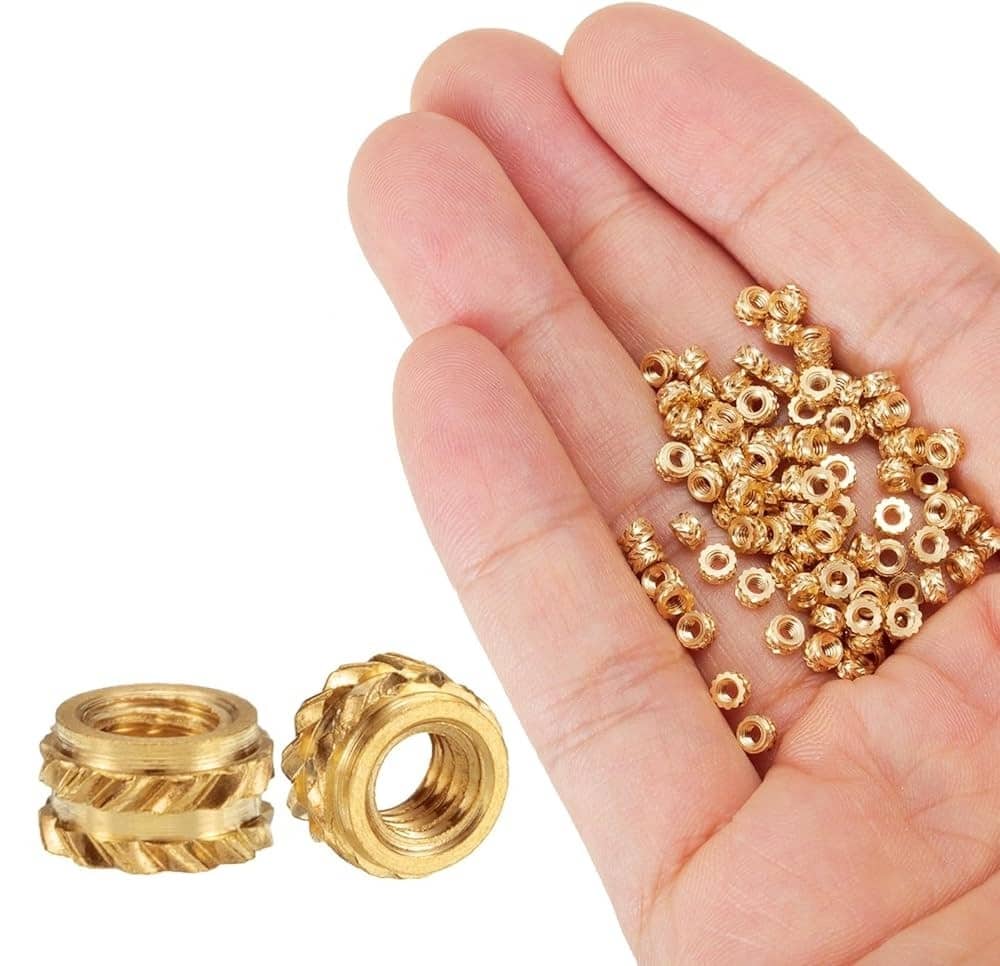 Copper Hot Melt Thread Knurled Brass Heat Insert Nut (M3) - Image 3