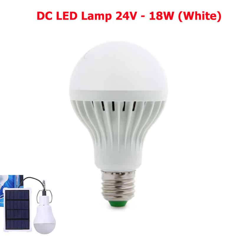 DC LED Lamp Light E27 (24V - 18W) (White)