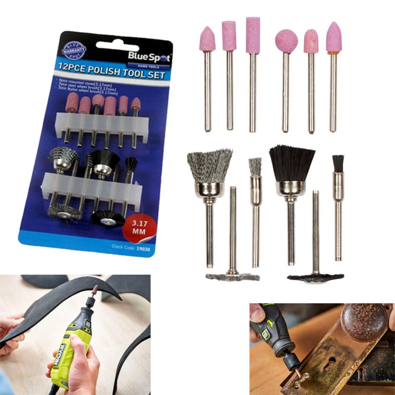 Polishing Rotary Tool Accessory Kit (12 Pcs)
