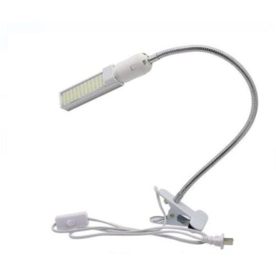 White Flexible Clamp Desk LED Light Lamp For Table Maintenance (220V – 20W)