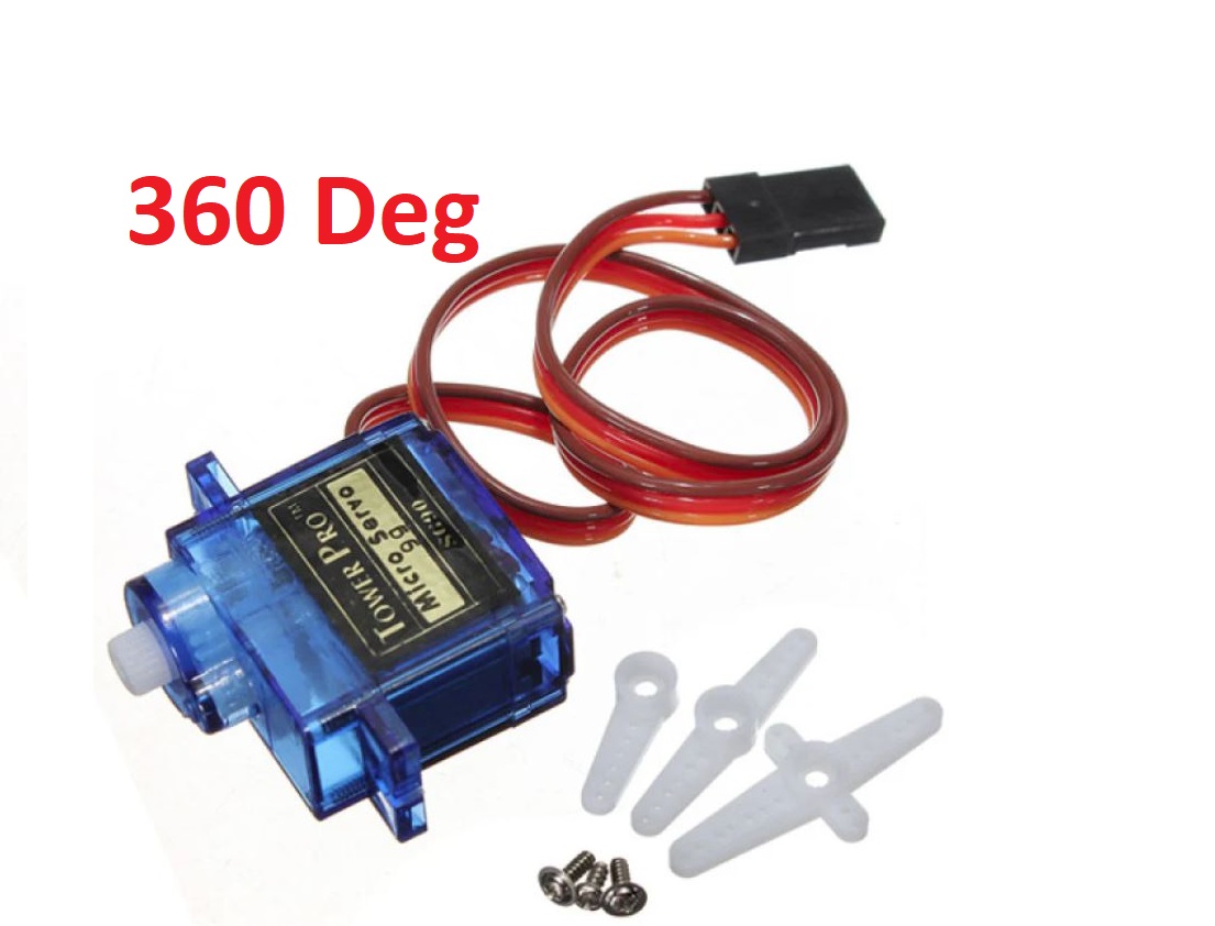 Mini Micro Servo Motor SG90 360 Degree (Plastic Gear)