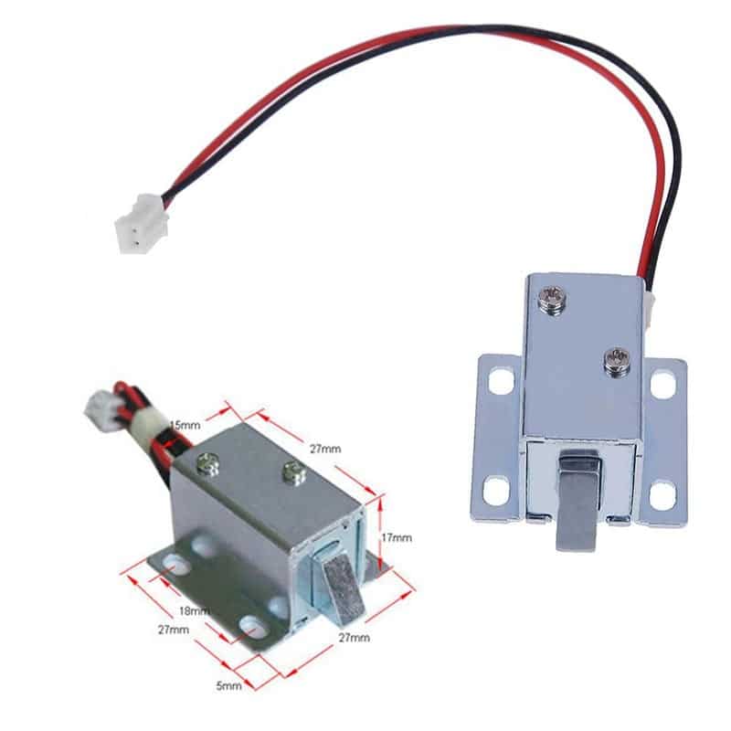 Mini Electromagnet Solenoid Lock 12V DC (Size : 1) For Doors, Windows & Cabinet Electromagnetic - Image 6