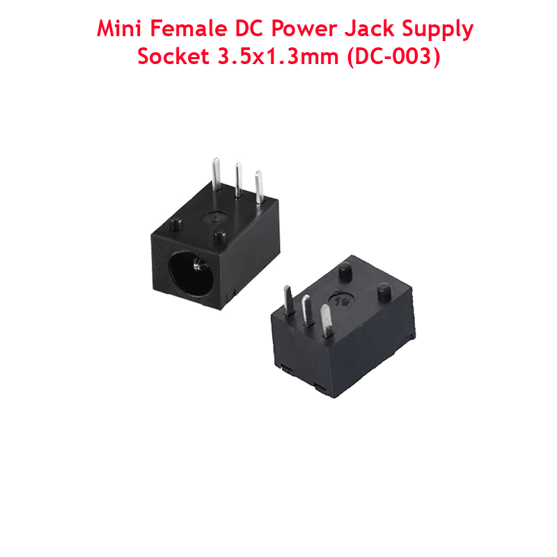 Mini Female DC Power Jack Supply Socket 3.5x1.3mm (DC-003)