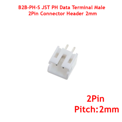 B2B-PH-S JST PH Data Terminal Male 2Pin Connector Header 2mm