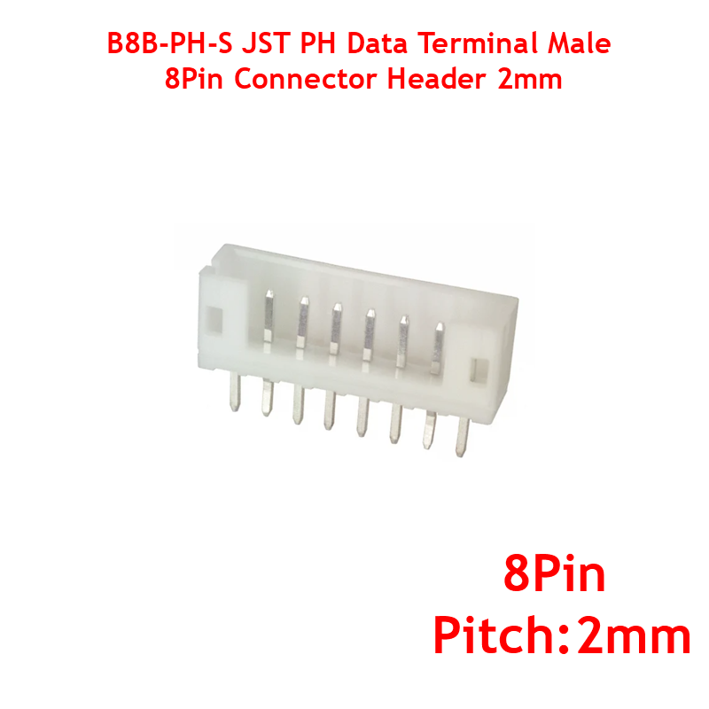 B8B-PH-S JST PH Data Terminal Male 8Pin Connector Header 2mm